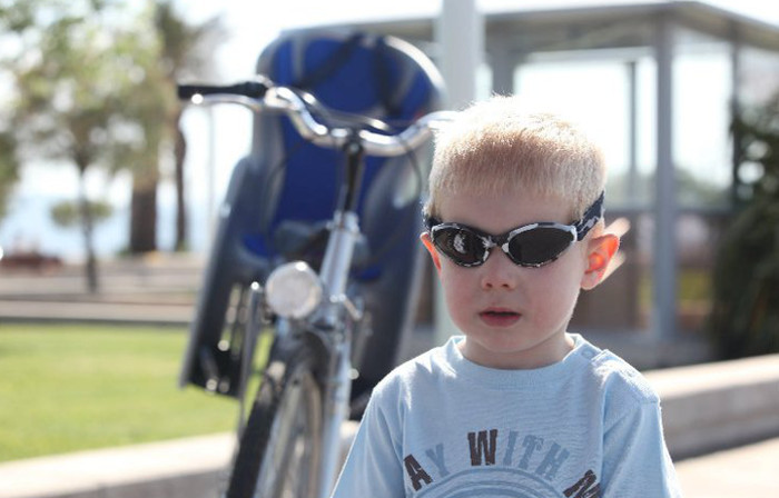 Kindertransport mit dem Fahrrad
