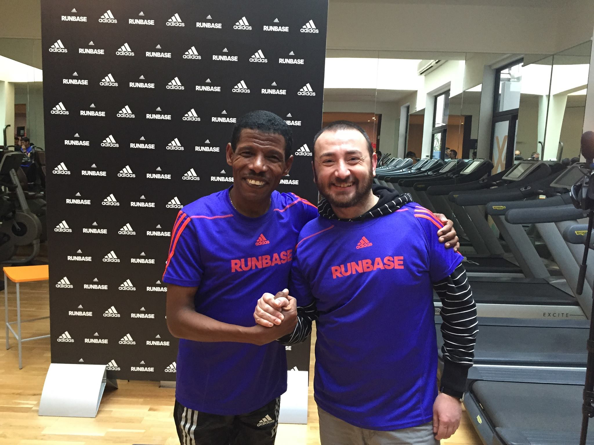 Haile Gebrselassie und SPORTLER Buyer Nicola Zubba